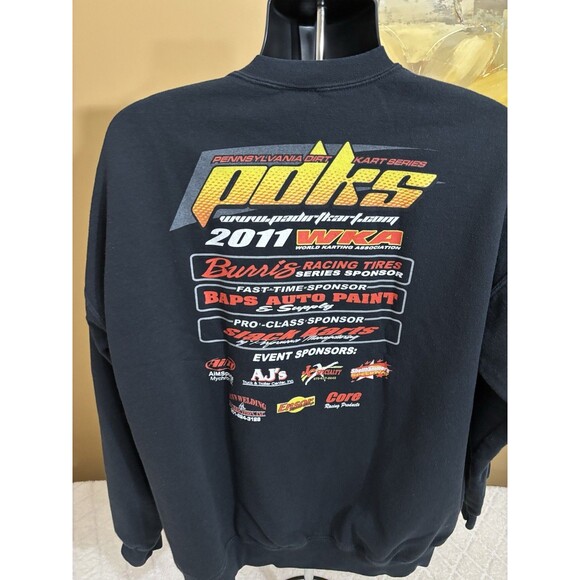 Gildan 2011 Pennsylvania Dirt Kart Series 2 Sided Sweatshirt Men’s Size XL - Picture 10 of 15
